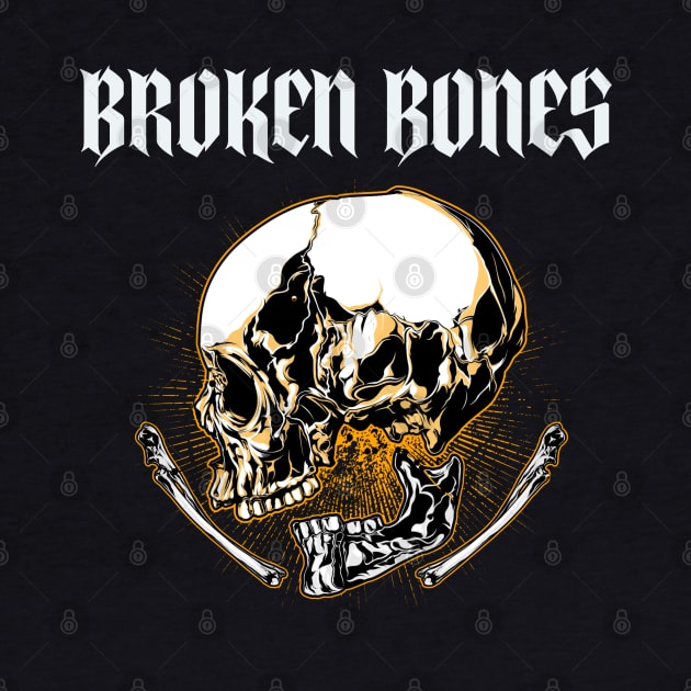 Broken Bones Skull by Sanworld